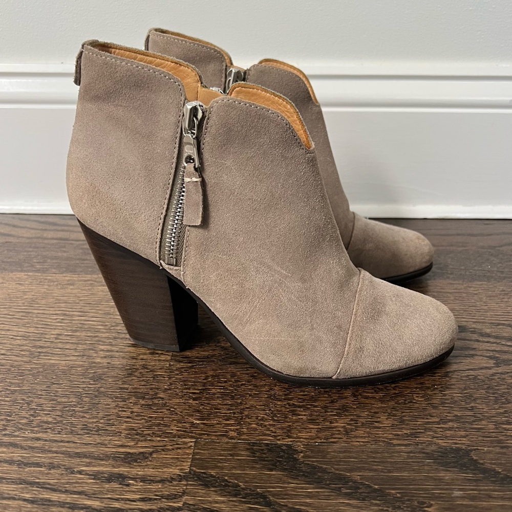Rag & Bone Tan Suede Ankle Boots